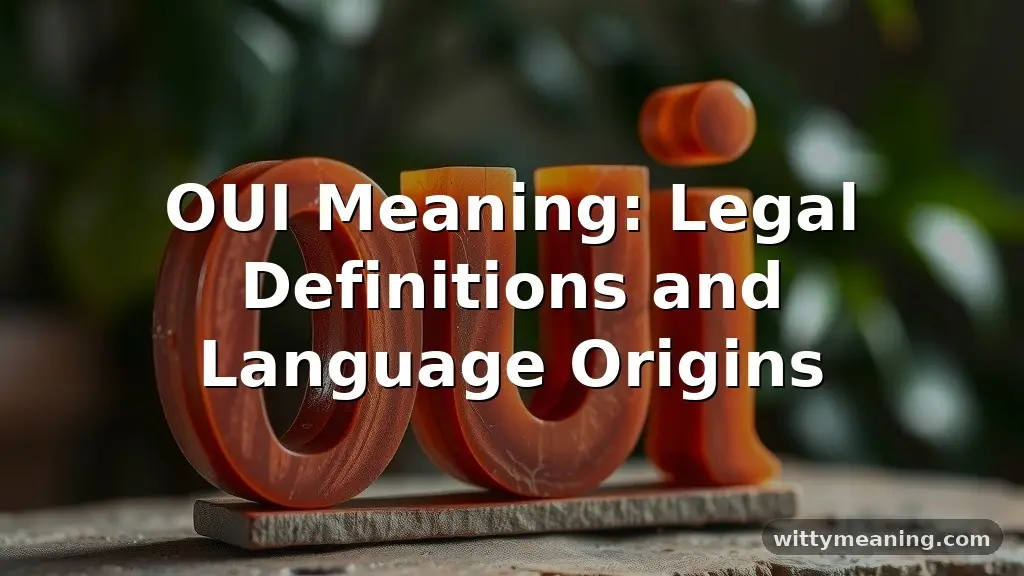 oui meaning