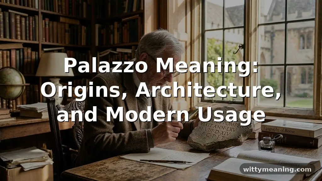 palazzo meaning