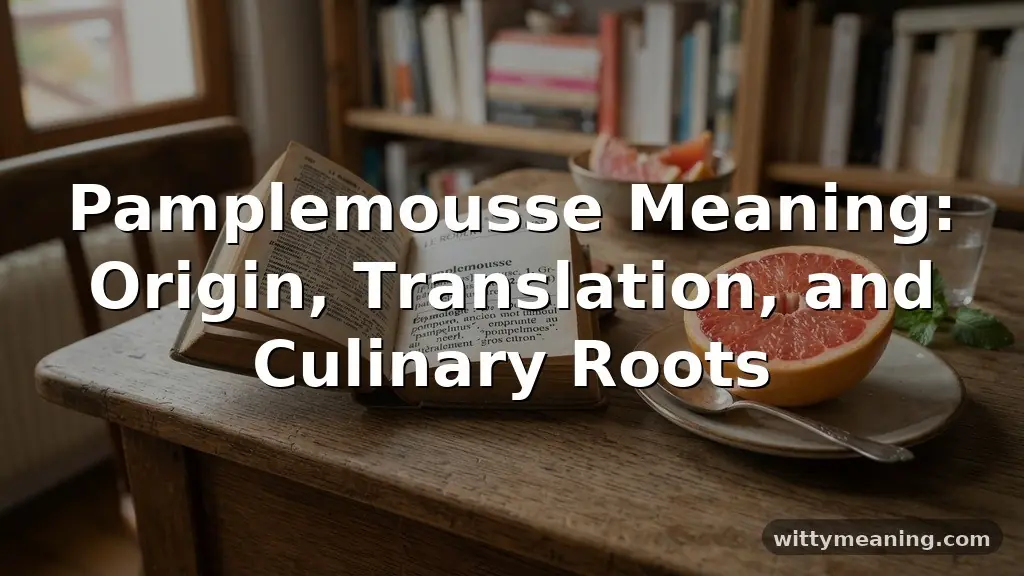 pamplemousse meaning