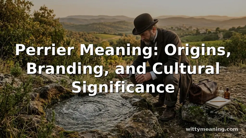 perrier meaning