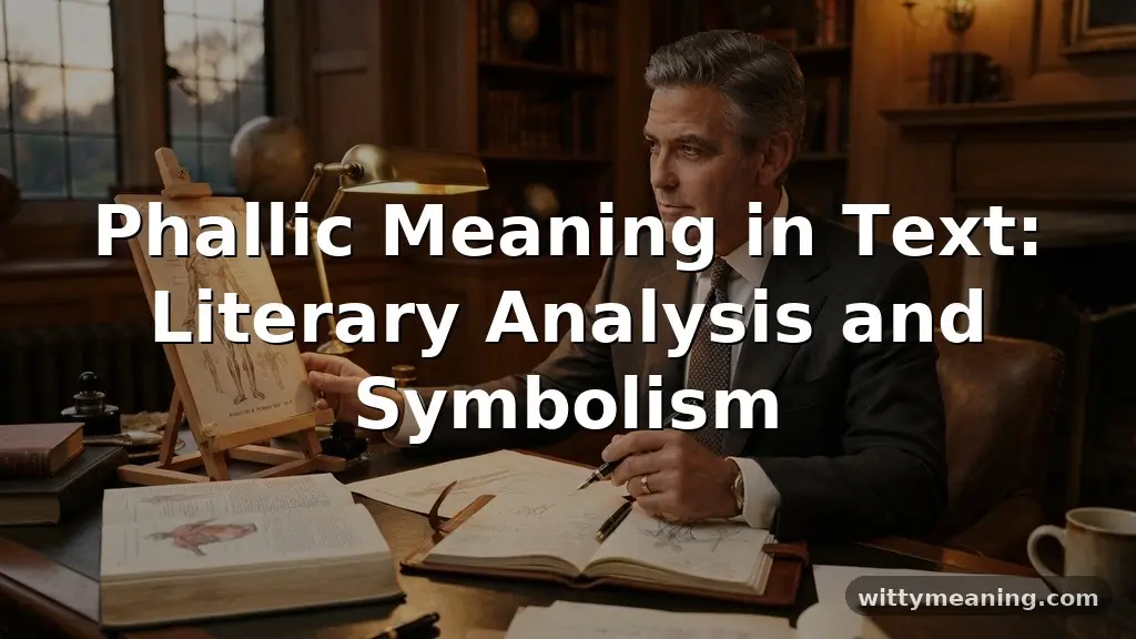 phallic meaning in text