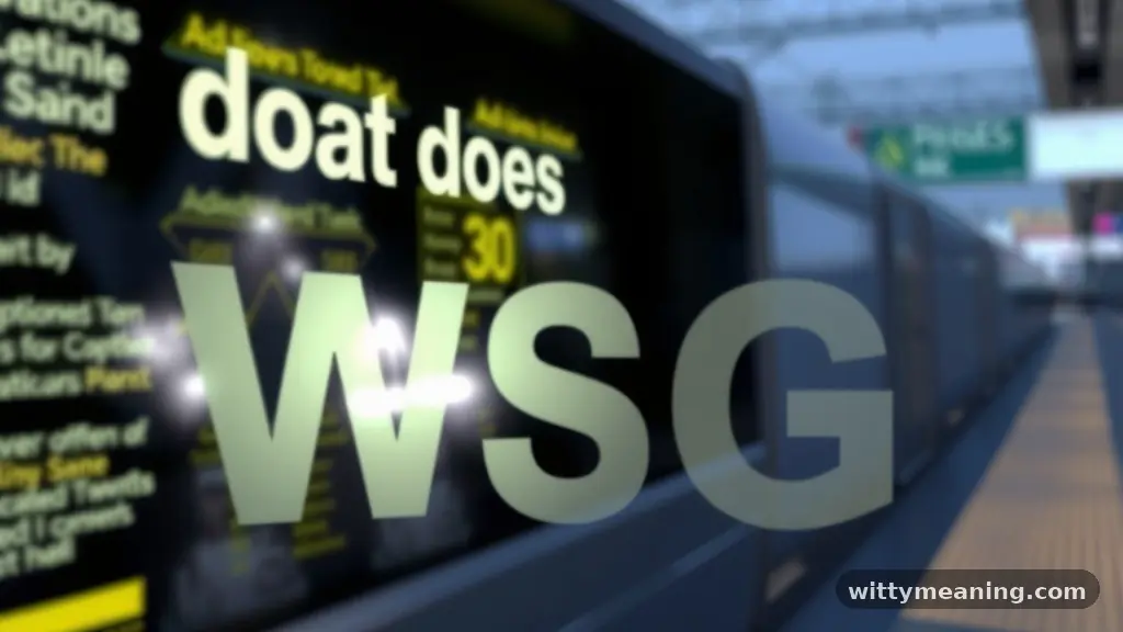 Platform-Specific Usage Patterns - what does wsg mean