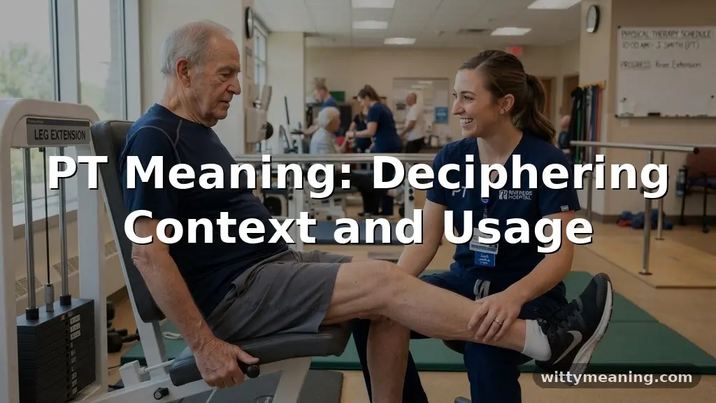 pt meaning