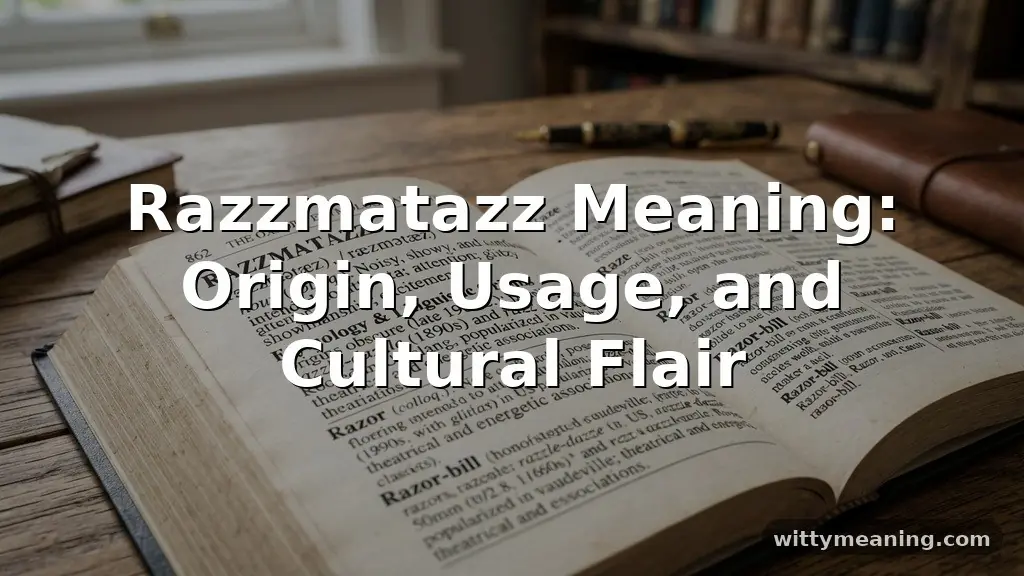 razzmatazz meaning