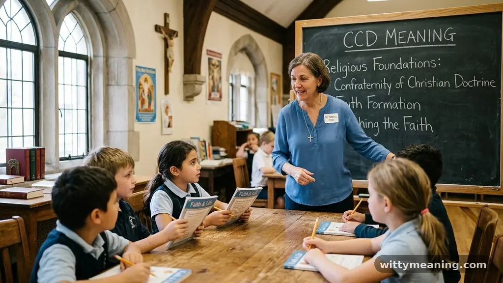 Religious Foundations and the Confraternity of Christian Doctrine - ccd meaning