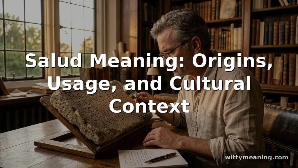 salud meaning