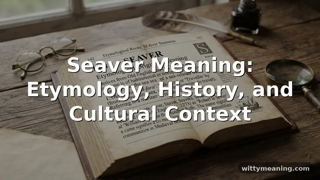 seaver meaning