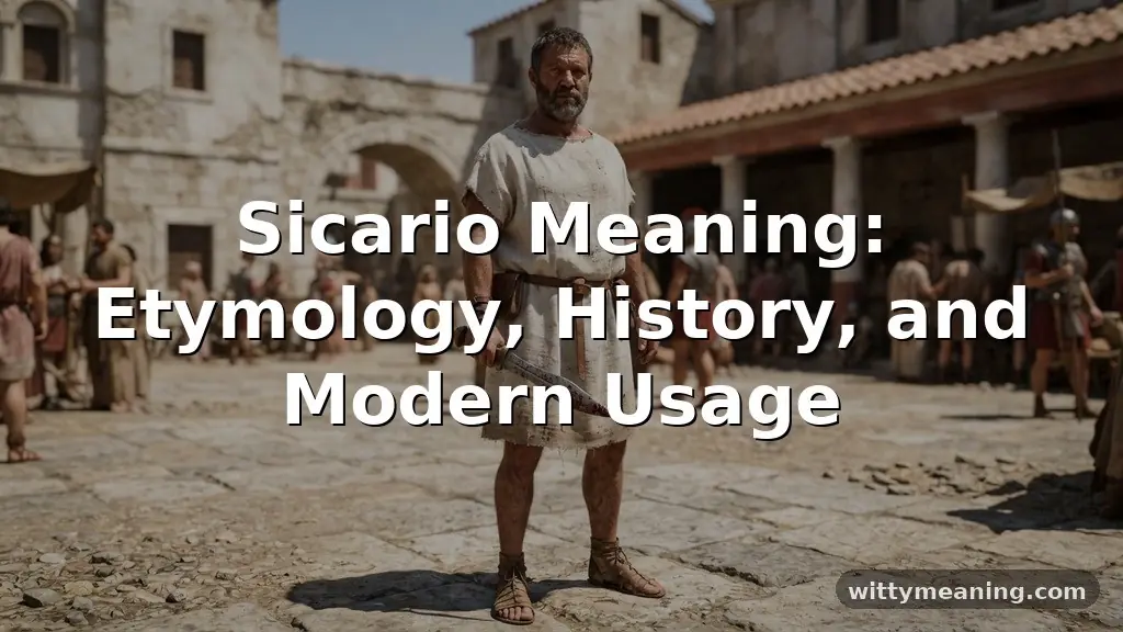 sicario meaning