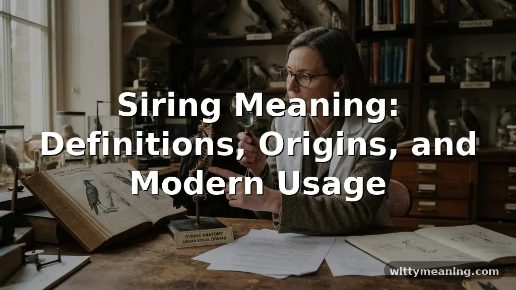 siring meaning