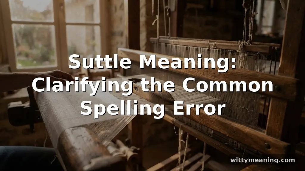 suttle meaning