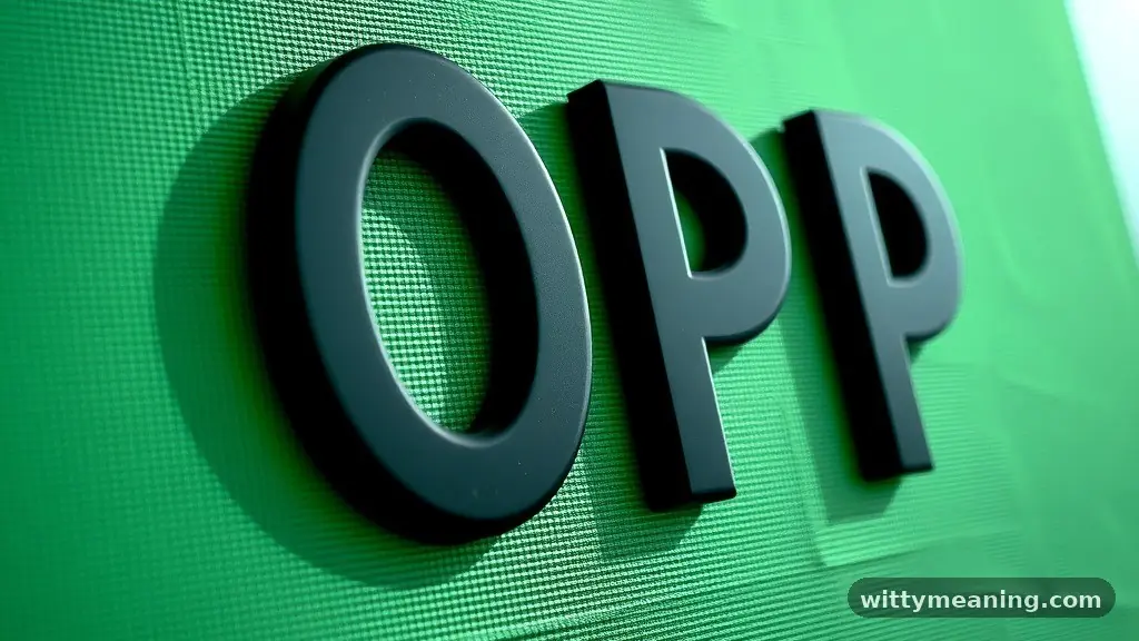 Technical Definitions: Oriented Polypropylene - opp meaning