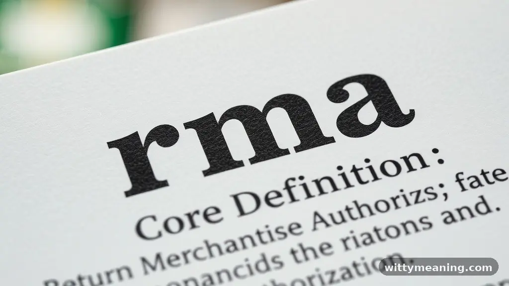 The Core Definition of Return Merchandise Authorization - rma meaning