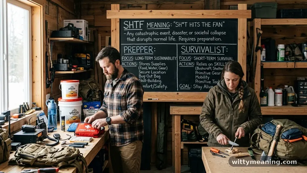 The Difference Between a Prepper and a Survivalist - shtf meaning