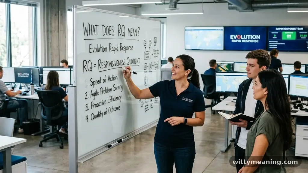The Evolution of Rapid Response - what does rq mean in text