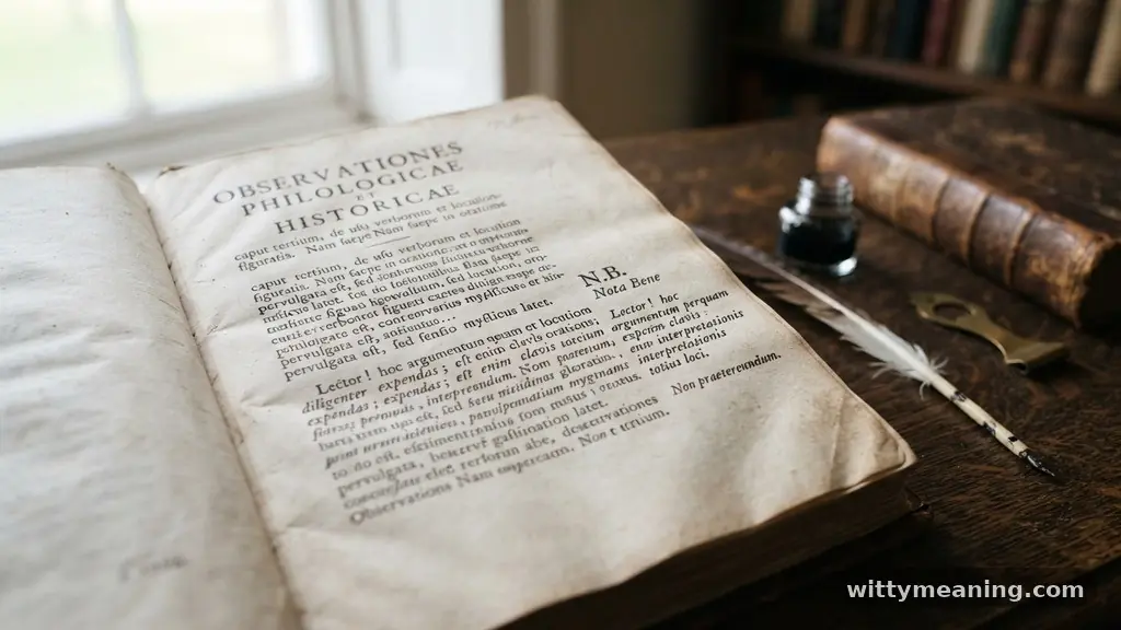 The Latin Roots of Nota Bene - nb meaning