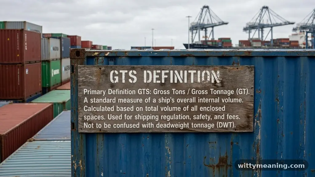 The Primary Definition of GTS - gts meaning in text