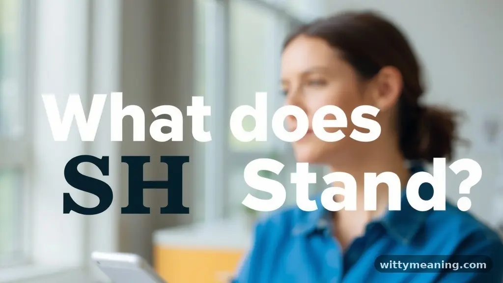 The Role of SH in Texting and Digital Communication - what does sh stand for