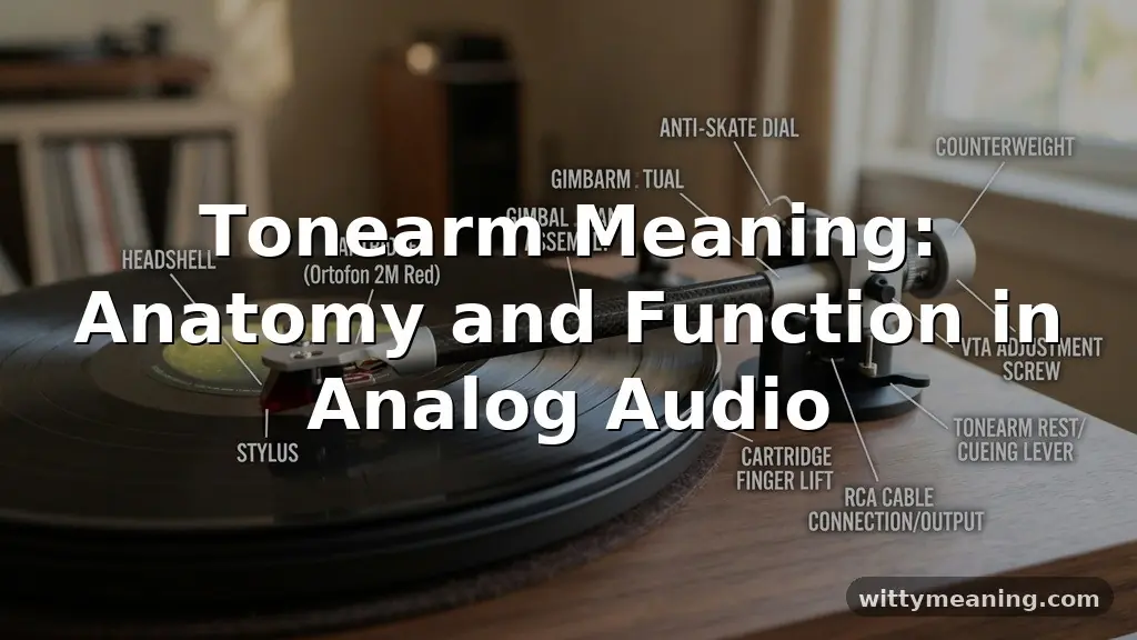 tonearm meaning