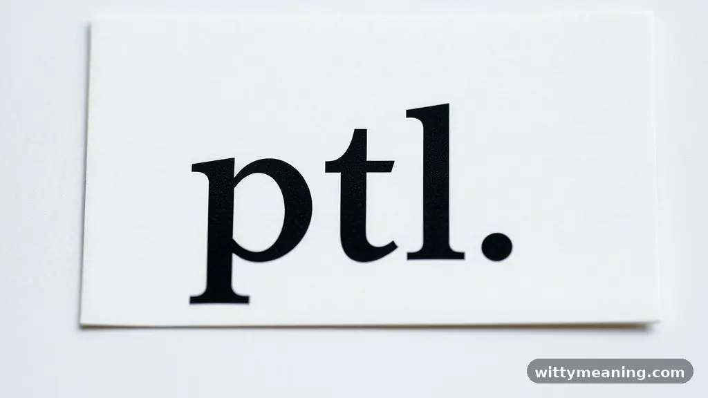 Workplace Abbreviations and Organizational Hierarchy - ptl meaning