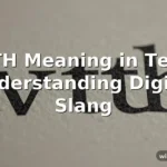 wth meaning in text