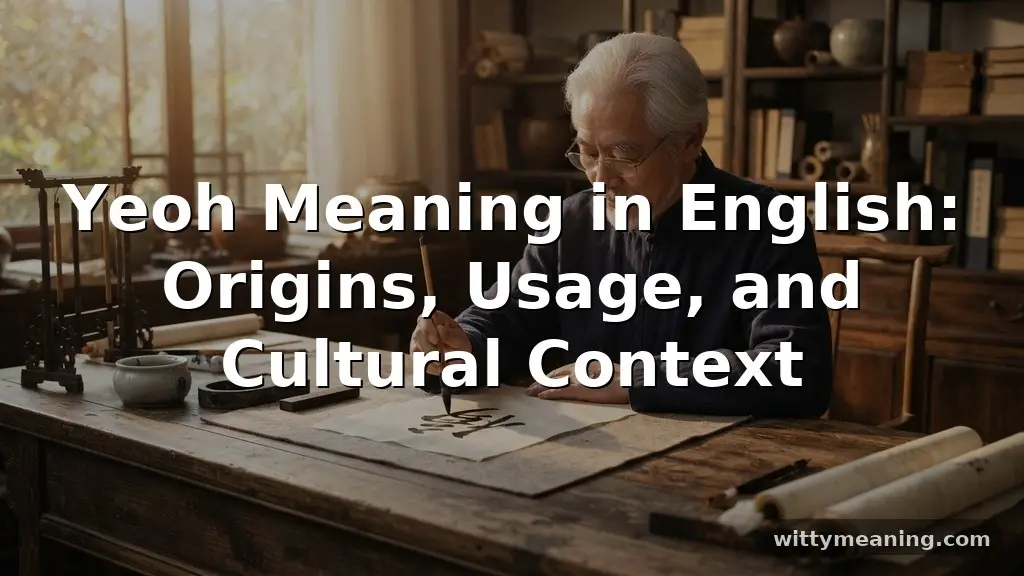 yeoh meaning in english