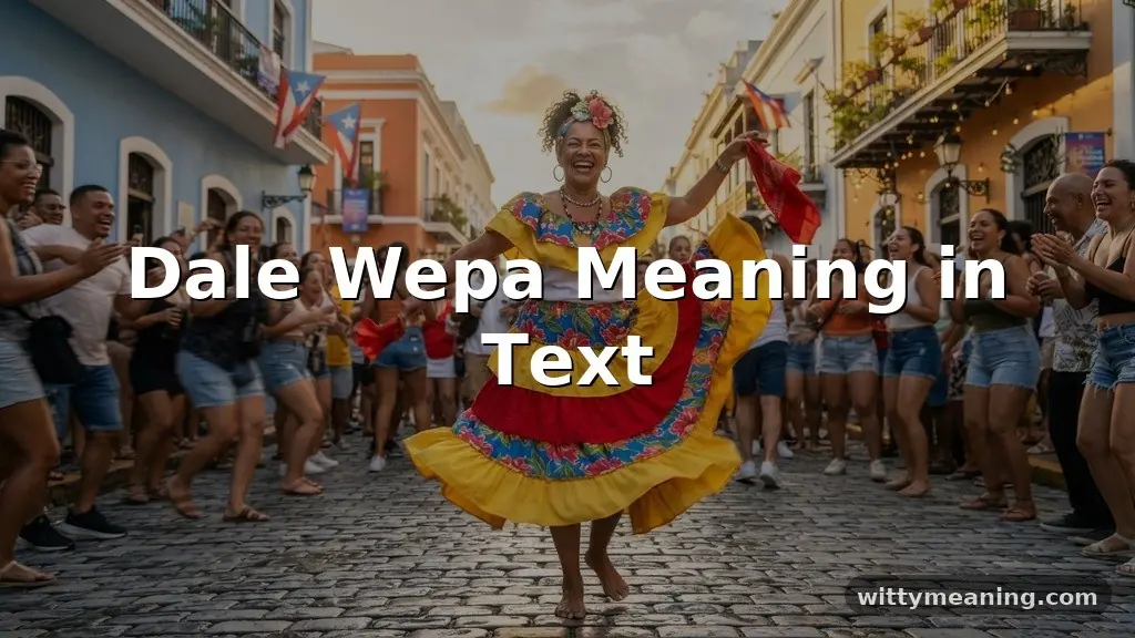 dale wepa meaning in text
