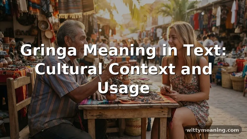 gringa meaning in text