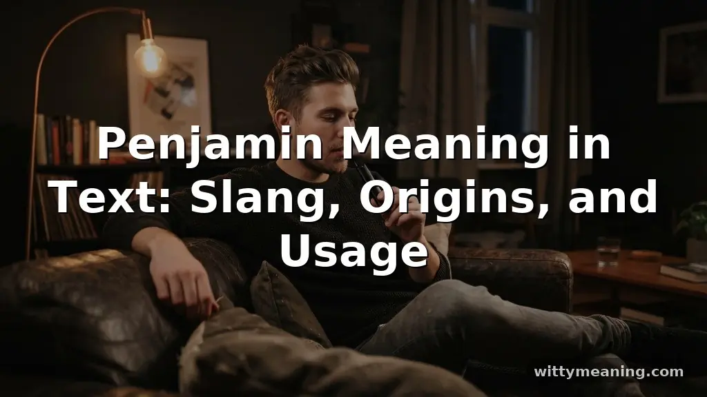 penjamin meaning in text