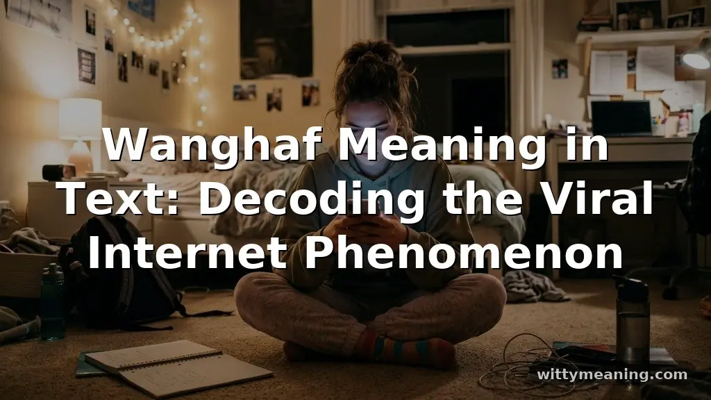 wanghaf meaning in text
