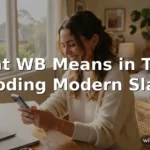 what does wb mean in text